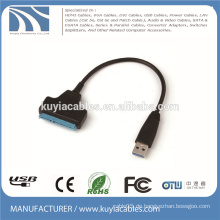 High Speed ​​USB 3.0 zu SATA 20pin Adapterkabel für 2,5 &quot;Festplatten Festplatte